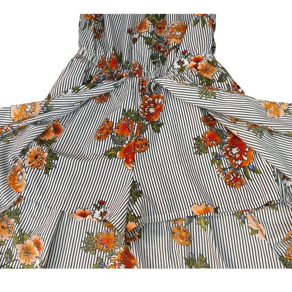 Speed Control NY Floral Print Striped Shorts/Dress Combo Womens Size XL - Picture 6 of 11